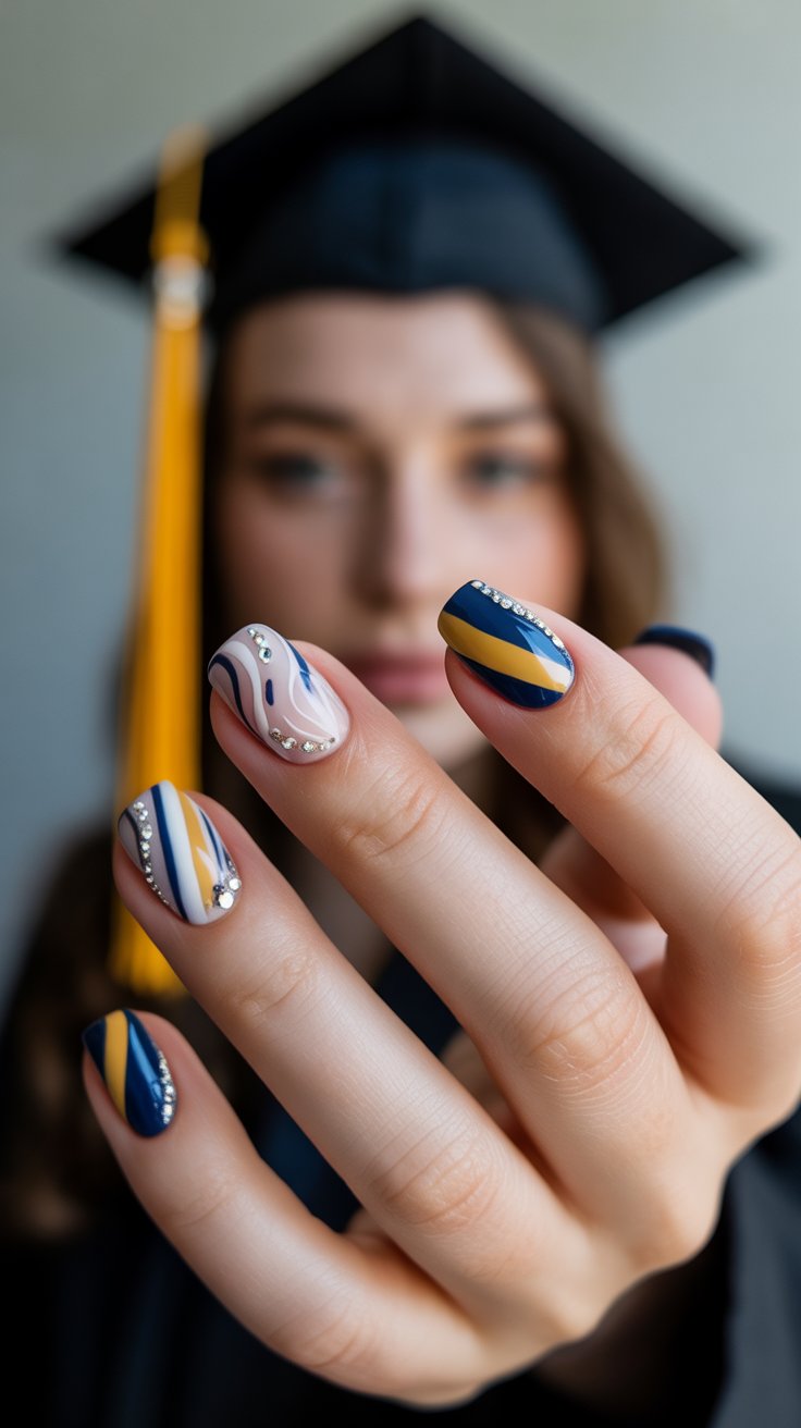 graduation nail ideas